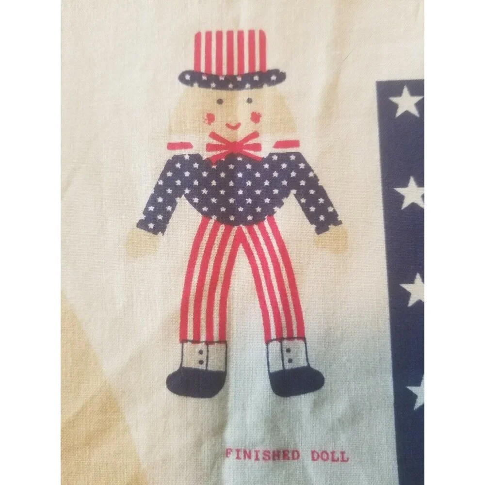 Liberty Humpty Dumpty Doll Cut and Sew Fabric Traditions 1990 Patriotic American